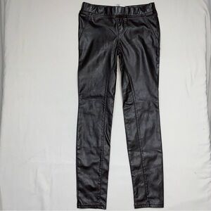 Abercrombie Brown Leather Look Pants Girl’s Small Halloween Costume Fall Winter